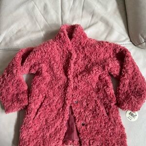 Cozy Pink Kids Jacket, XS Size 4/5